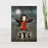 Kind van Halloween Weinig Kaart van de Vampier (Voorkant)