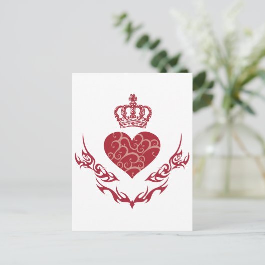 Kind van hart briefkaart (Staand voorkant)