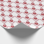 Kind van hart cadeaupapier (Hoek)