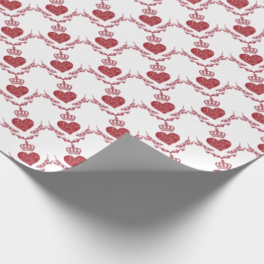 Kind van hart cadeaupapier (Hoek)