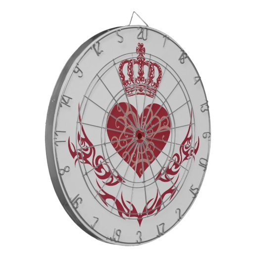 Kind van hart dartbord (Voorkant Links)
