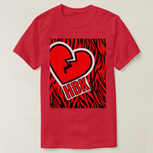 Kind van hartbreuk Rood Zebra Grafisch T-shirt (Design voorkant)