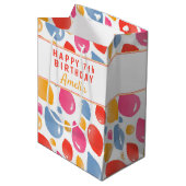 Kind van het ballonPatroon Medium Cadeauzakje (Voorkant Gekanteld)