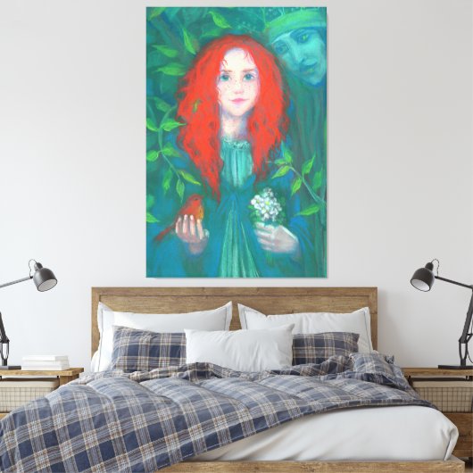 Kind van het bos canvas afdruk (Insitu (Slaapkamer))