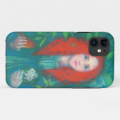 Kind van het bos, fantasie kunstgembermeisje groen Case-Mate iPhone case (Achterkant (horizontaal))
