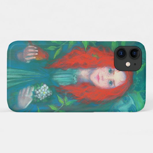 Kind van het bos, rood meisje, groene tinten Case-Mate iPhone case (Achterkant (horizontaal))
