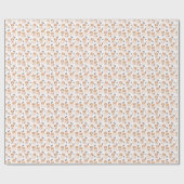 Kind van het flesje van Cute Hamster Face en Seeds Cadeaupapier (Vlak)