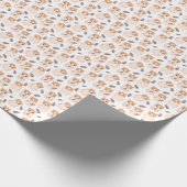 Kind van het flesje van Cute Hamster Face en Seeds Cadeaupapier (Hoek)