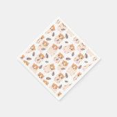 Kind van het flesje van Cute Hamster Face en Seeds Servet (Hoek)