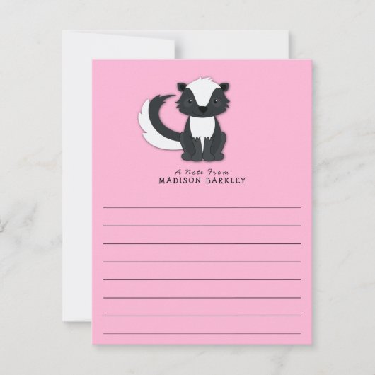 Kind van kunk Kute Flat Briefpapier Kaarten (Voorkant)