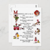 Kind van maandag briefkaart (Voorkant / Achterkant)