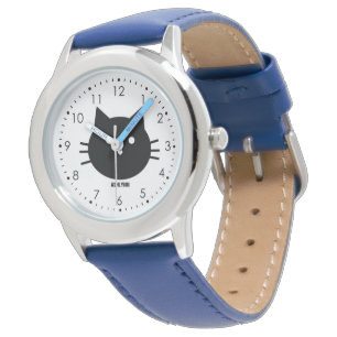Kind van mooie blauwe katjes horloge