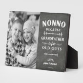Kind van Nonno Grandfather Foto Fotoplaat (Zijkant)