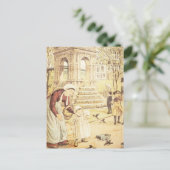 Kind van Parijs Cute Moeder Sparrows Birds Briefkaart (Staand voorkant)