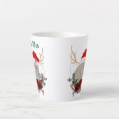 Kind van schattige kerstangorgeit latte mok (Voorkant)