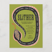 Kind van Slither Snake - uitnodiging voor het Brie (Voorkant)