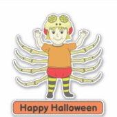 Kind van spincostume sticker (Voorkant)