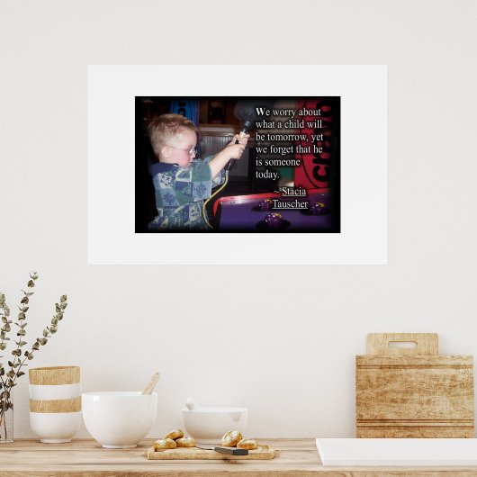 kind van vandaag poster (Keuken)