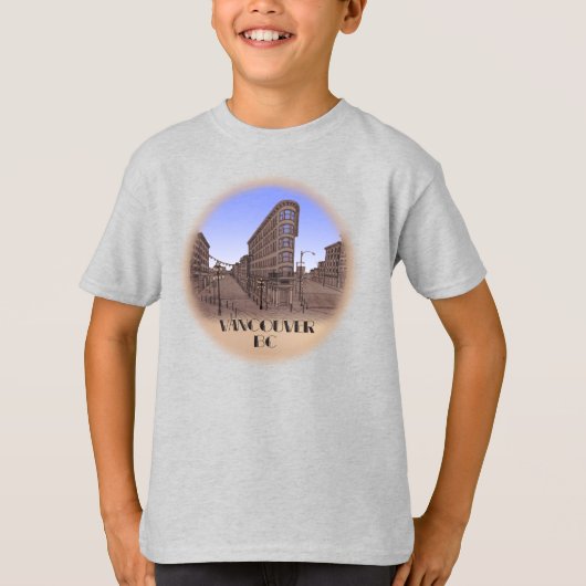 Kind Vancouver Souvenir T-shirt Organic Tee Shirt (Voorkant)