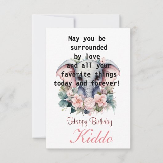 Kind Verjaardag Flat Kaart (Voorkant)