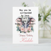 Kind Verjaardag Flat Kaart (Staand voorkant)