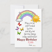 Kind Verjaardag Flat Kaart (Voorkant)