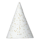 Kind Verjaardag Gouden Glitter Feesthoedjes (Rechts)