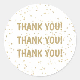 Kind Verjaardag Gouden Glitter Ronde Sticker