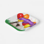 Kind Verjaardag Leuke Guinee Varken Huisdier Thema Papieren Bordje (Gebogen)