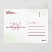 Kind Verjaardagsfeest Baseball Custom Briefkaart (Achterkant)