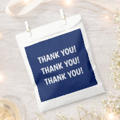 Kind verjaardagsfeest blauw dank u bedankzakje (Geknipt)