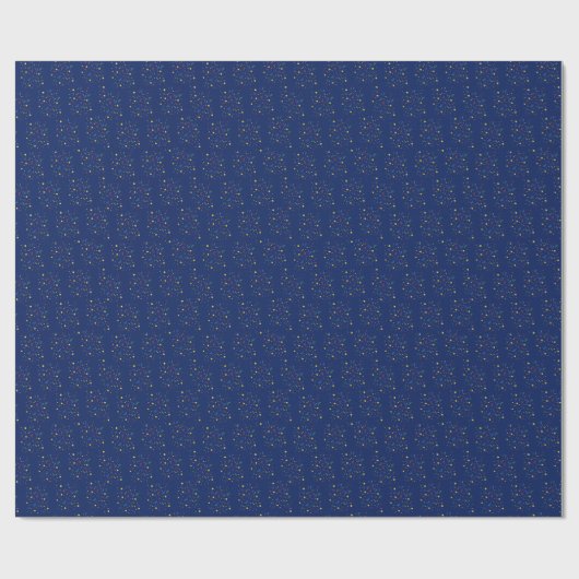 Kind verjaardagsfeest Blauwe Confetti Cadeaupapier (Vlak)
