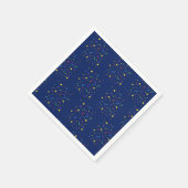 Kind verjaardagsfeest Blauwe Confetti Servet (Hoek)