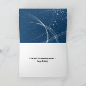 Kind Verjaardagsmuis Vliegen In Een Papieren Vlieg Kaart (Binnen)