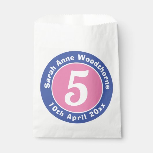 Kind Verjaardagspartij Goody Bag Bedankzakje (Voorkant)