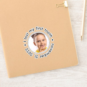 Kind Verloren Eerste Tand Gefeliciteerd Mijlpaal Sticker