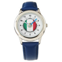 Kind verstelbaar Mexico Flag blauw nummer