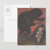 Kind verstopt voor Krampus Briefkaart (Voorkant / Achterkant)
