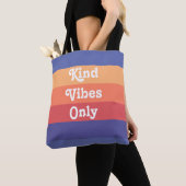Kind Vibes Only Retro Stripes Tote Bag (Dichtbij)