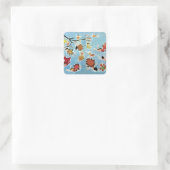 Kind Vierkante Sticker (Tas)