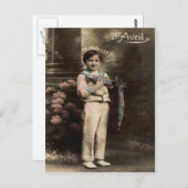 Kind Vis Vergiftiging d'avril April Fool's Day Briefkaart (Voorkant / Achterkant)