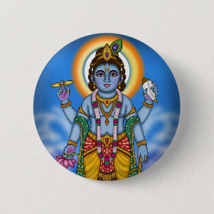Kind Vishnu Knop Ronde Button 5,7 Cm