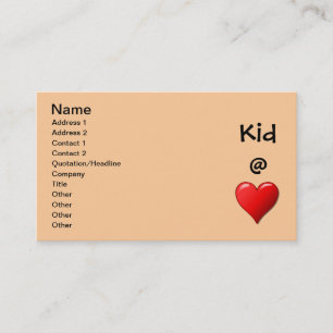 Kind @ Visitekaartje hart