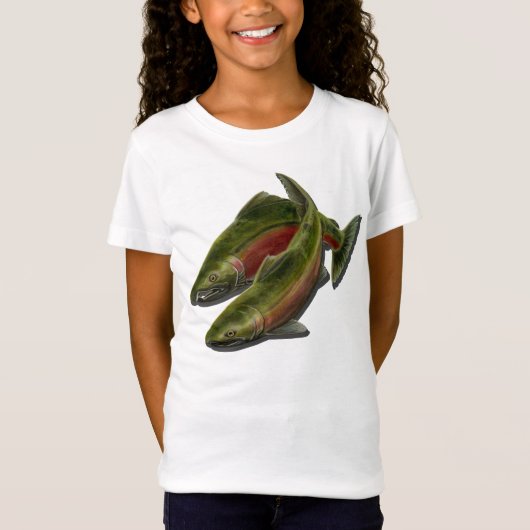 Kind Vist Shirten Coho Salmon Kinderen T-shirts (Voorkant)