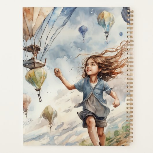 kind vliegende vliegers planner (Achterkant)