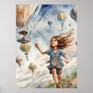 kind vliegende vliegers poster