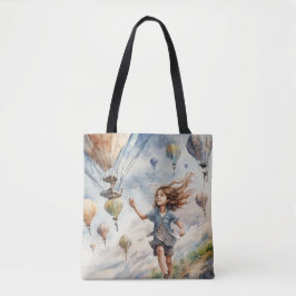 kind vliegende vliegers tote bag