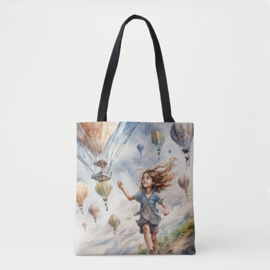kind vliegende vliegers tote bag (Voorkant)