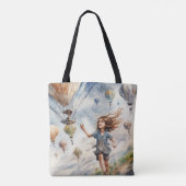 kind vliegende vliegers tote bag (Achterkant)