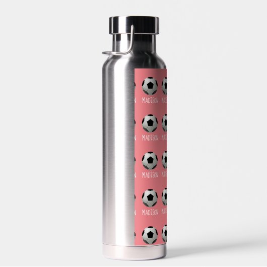 Kind Voetbal Aangepaste naam meisje Waterfles (Rechts)
